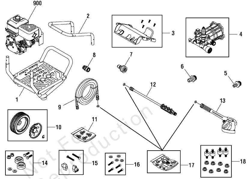 Briggs & Stratton pressure washer model 020379 replacement parts, pump breakdown, repair kits, owners manual and upgrade pump.